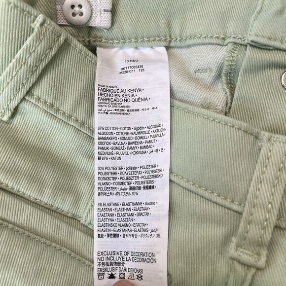 Levi's Stretch Girlfriend Shorts, Mint Green, Size 10 Reg - Picture 12 of 15